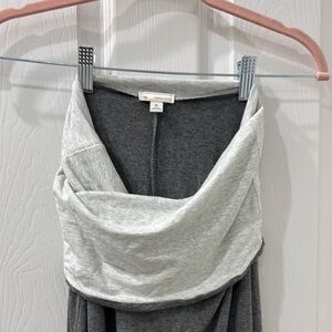 Gray and Light Gray long skirt